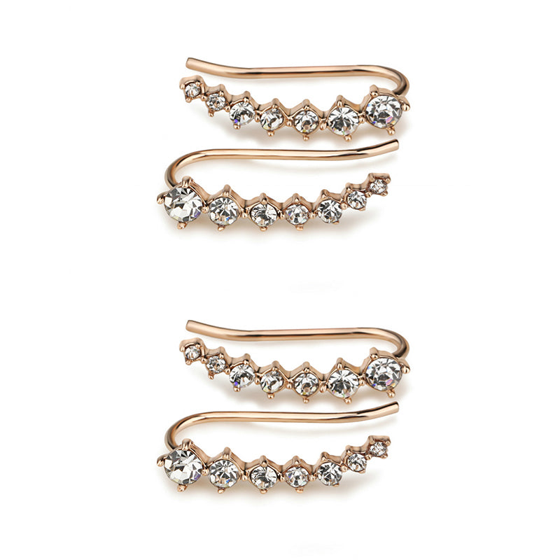 עגילי יהלום שבעה כוכבים