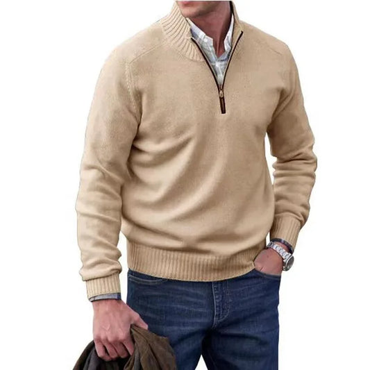 Katimy™ Elegance in Wool: The Men's Knitted Sweater