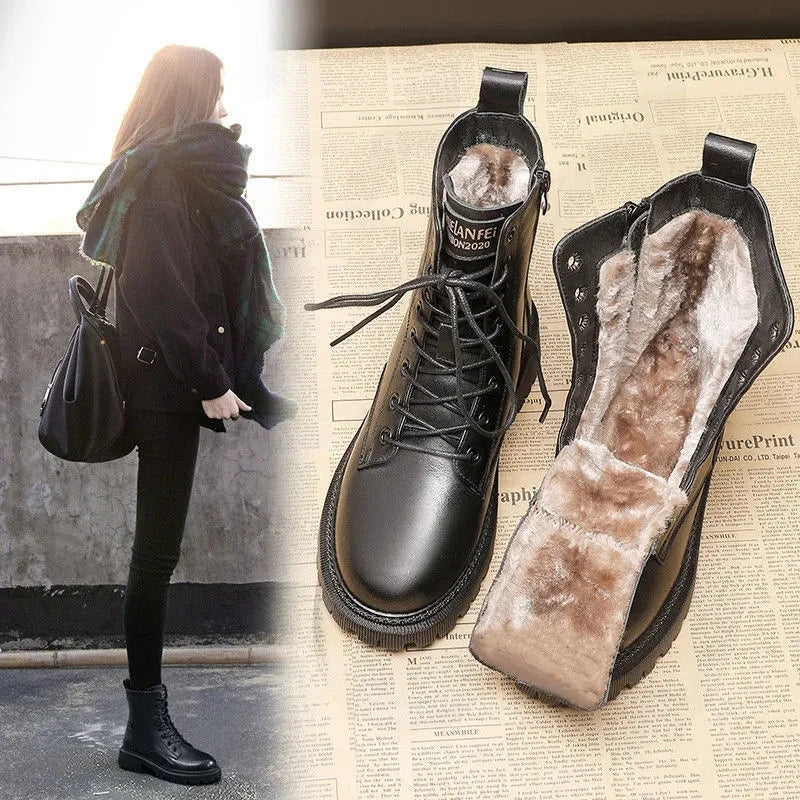 Hera | Botas de inverno pretas elegantes